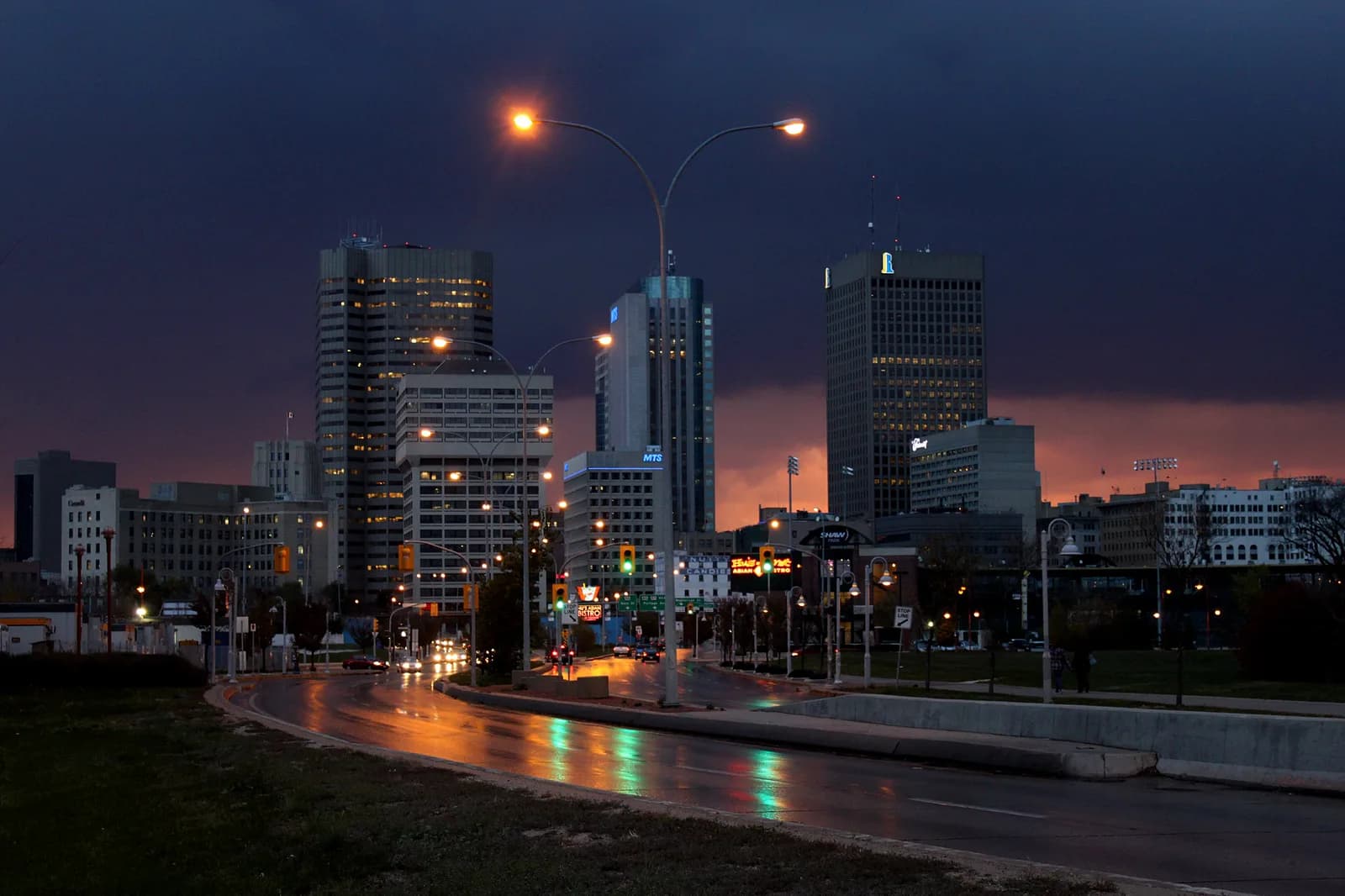 bus shelters in Winnipeg.