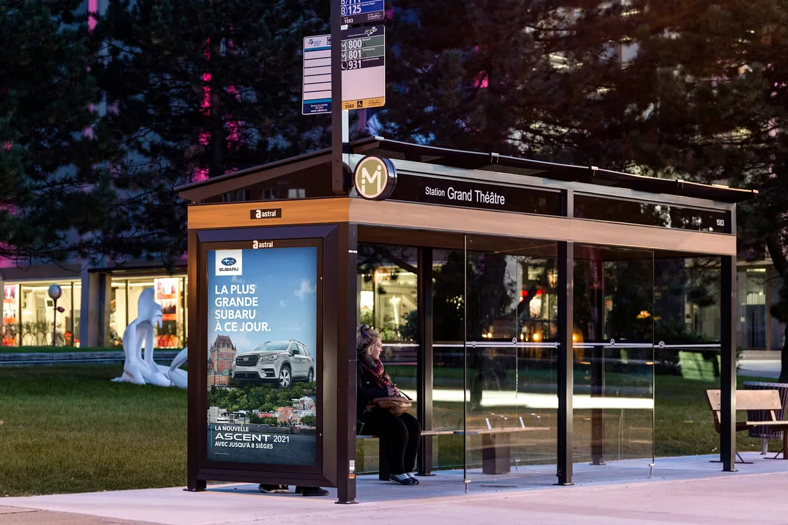 Abribus publicitaires